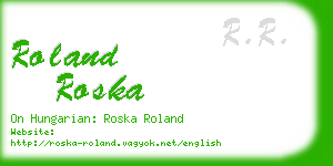 roland roska business card